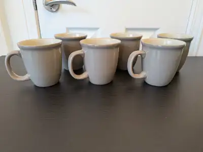 Set of 6 neutral mugs, View more