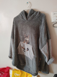 2 piece cat fleece outfit 