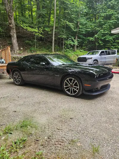 2022 black Dodge Challenger RT Shaker 27000 km Manual. Extended warranty til 2028 Navigation Fun car...