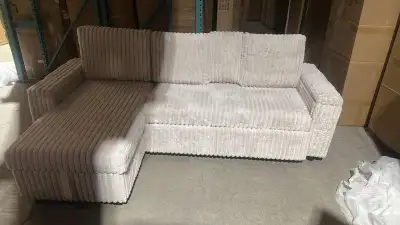 Premium Corduroy Sectional Sofa Bed with Matched Cushions , View more