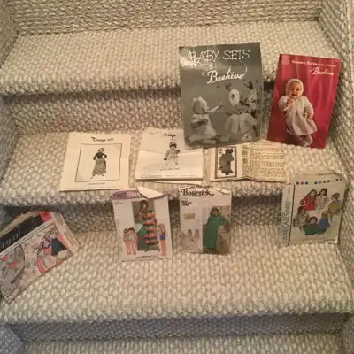 Knitting, sewing patterns, transfers, View more