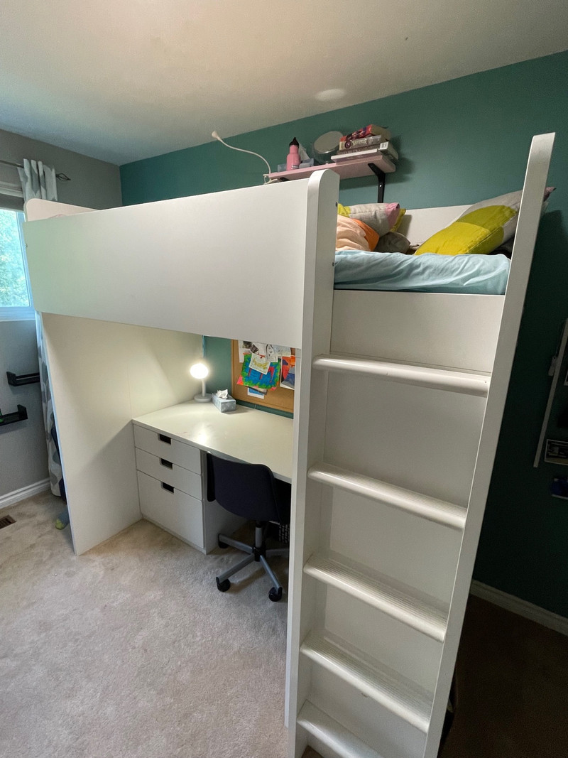 IKEA Smastad loft bed with desk | Beds & Mattresses | Calgary | Kijiji