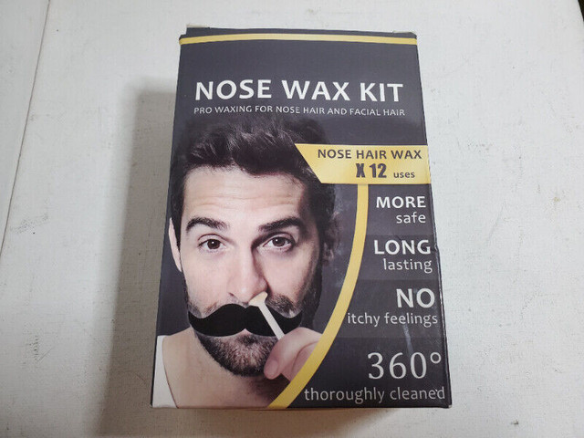 Nose wax kit 12 uses/ensemble d'épilation du nez à la cire neuf dans Autre  à Ouest de l’Île - Image 2