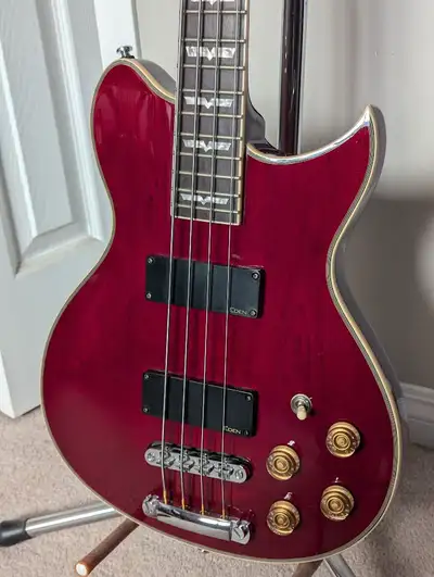 Selling a Washburn WB-66 bass with flatwound strings. Very good condition, just hardly play it anymo...