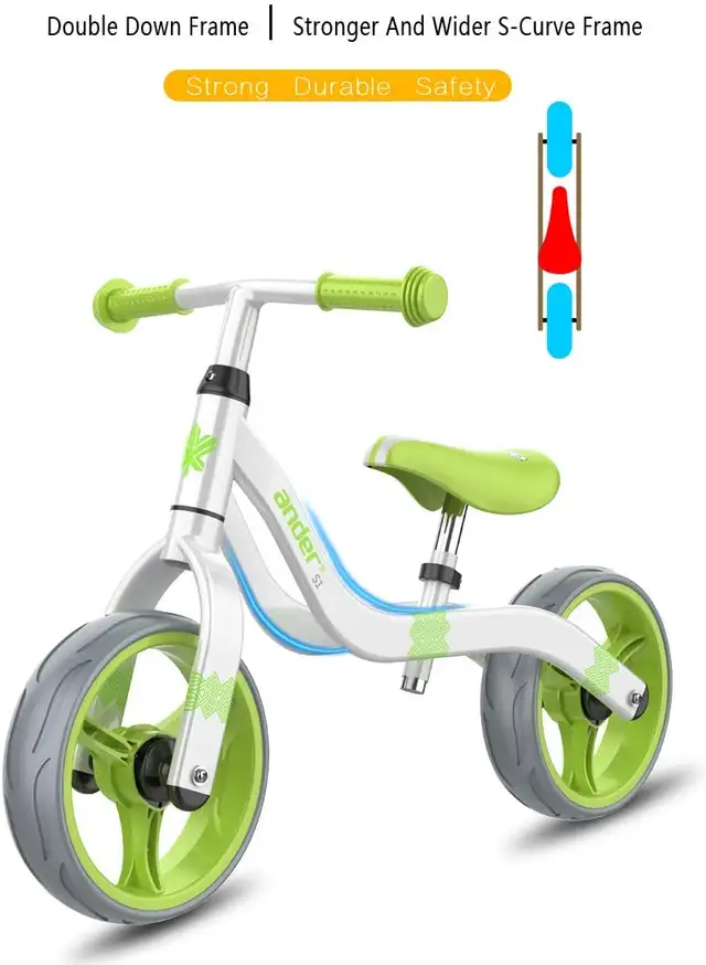 Green *NEW*  Kid Balance Bike, 10.5-inch wheels, Ultra-light in Kids in Ottawa - Image 8