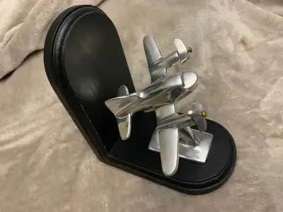 Classic unique airplane book and rotating propellers, View more