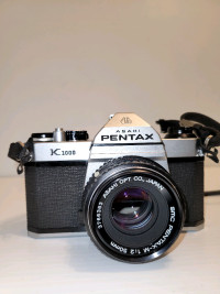 Pentax  K1000 SLR 35mm Film Camera - FOR PARTS OR REPAIRS - READ