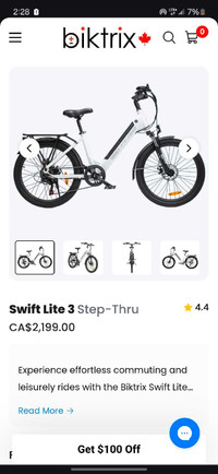 BikeTrix Swift Lite 3 next to new