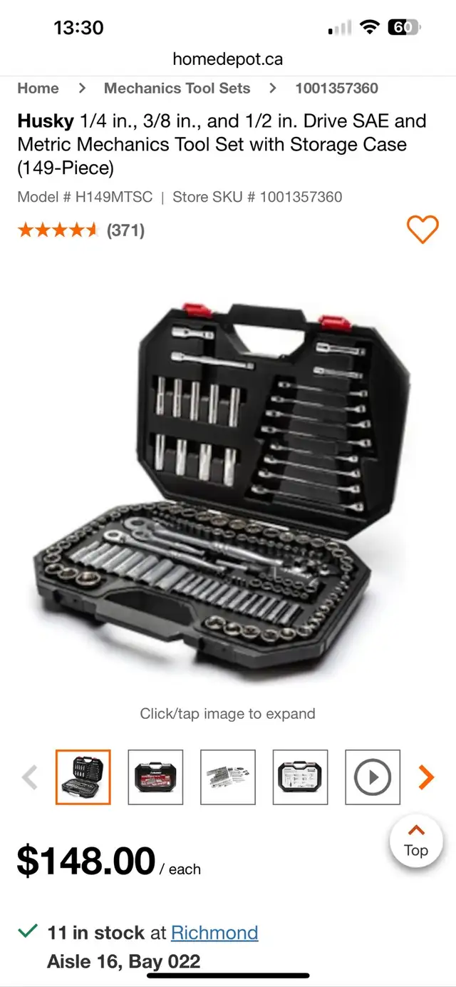 Husky Mechanics Tool Set62863260724866121
