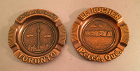 Cendriers minis La Tour du CN et Le Rocher Percé ($10ch ou 2/$15