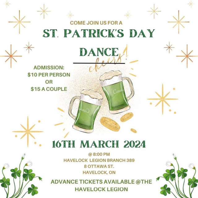 St Patrick’s Day dance in Events in Peterborough