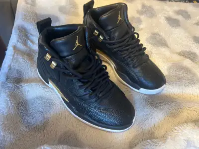 Jordan 12 Retro - Black Metallic Gold White, View more