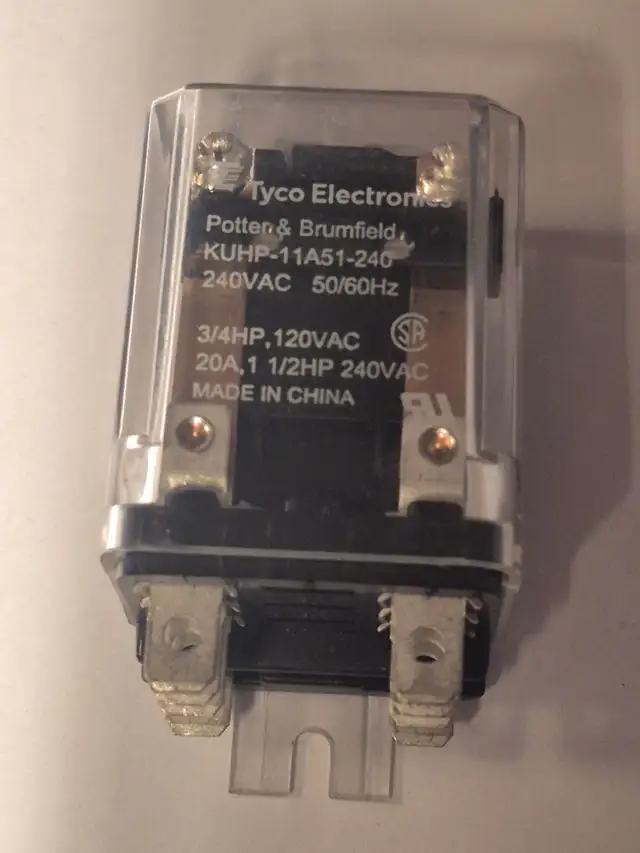 Relais DPDT 20A 240VAC Tyco / P&B KUHP-11A51-240 in Electrical in Laval / North Shore - Image 2