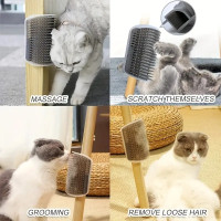 Removable Cat Corner Rubbing Brush