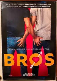 Bros, Authentic Movie Theatre Poster 27x40 inchesDouble sided