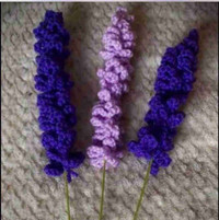 Handmade Crocheted Lavender Flowers