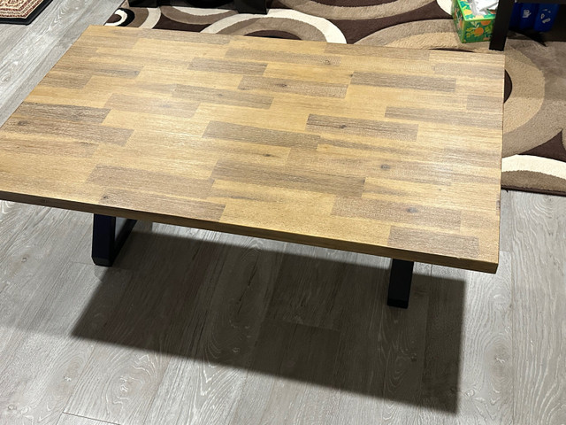 Hardwood modern coffee table  in Coffee Tables in Regina