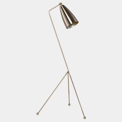 Lucille Floor Lamp (Antique Brass with Antique Brass Body), View more