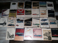 Old car ads from big magazine - 31 available 1920s up - man cave