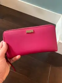 Stylish pink leather Kate Spade wallet