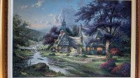 Thomas Kinkade Painting: Clocktower Cottage