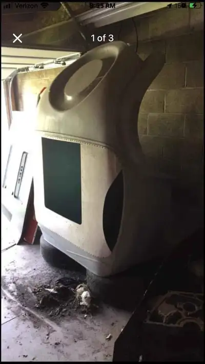 With Aluminum cockpit - pick up only This is located in Windsor Ontario Canada There is one crack ap...