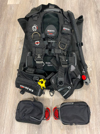 Mares Hybrid Pure BCD with MRS Plus Weight Pockets (XS/S)