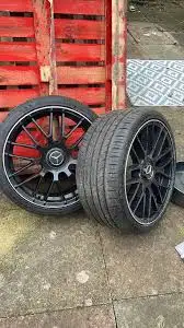 Noo email.. IF U SEE THE AD , RIMS STILL FOR SALE 4 Mercedes Benz rims 225/40/19 Michelin pilot spor...