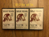 3x Willie Nelson Best of cassettes in great condition.