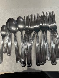 Stainless flatware in good condition