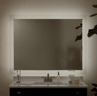 Large Rectangular LED Backlit Mirror