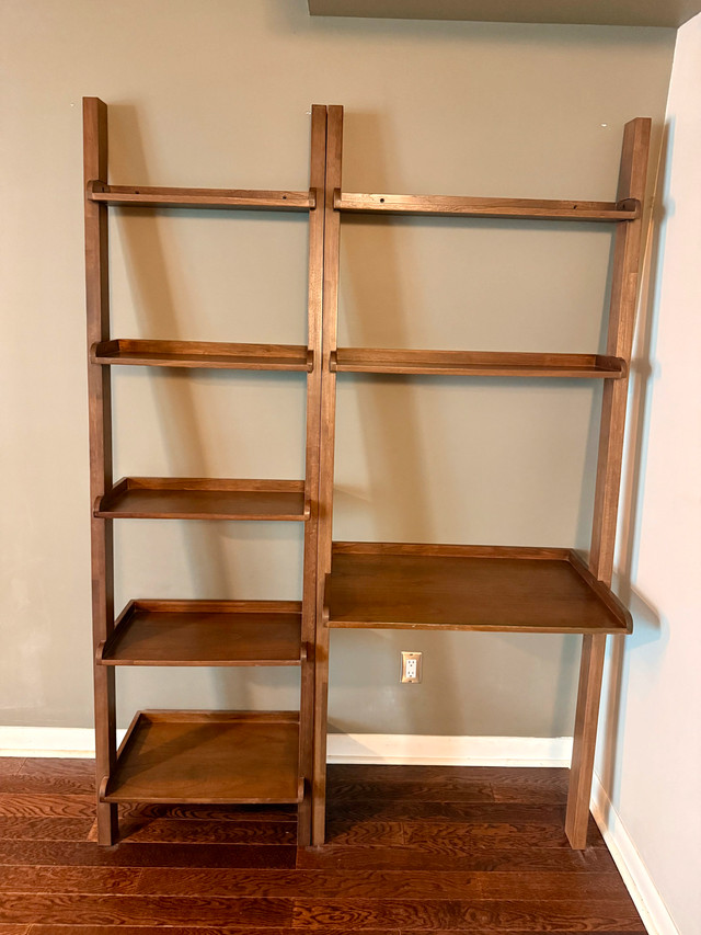 EQ3 Desk / Ladder Shelf + Ladder Shelf Bookcase in Desks in City of Toronto