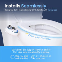 Luxe Bidet Neo 320 - Self Cleaning Dual Nozzle Hot and Cold Wash