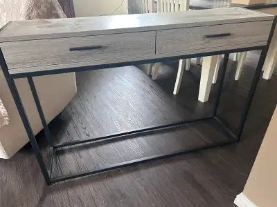 Grey 2 Drawer Sofa Table, View more