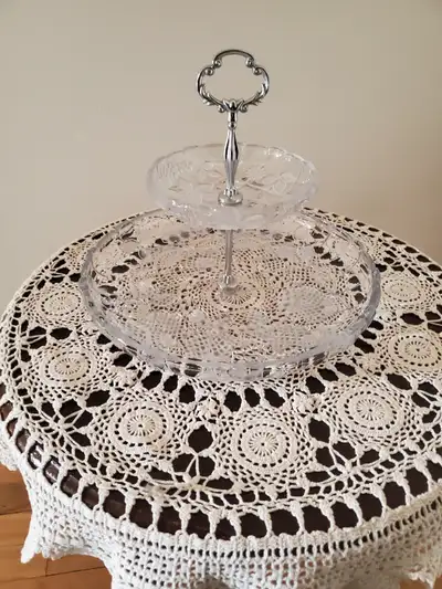 2 tier glass stand, View more