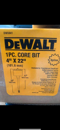 DEWALT 4” Core Bit