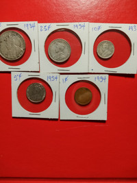 1934 Canada coin set