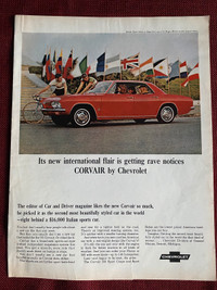 1965 Chevrolet Corvair 4-Door Original Ad