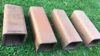 Selling 4 clay chimney flue liners made in Canada by National Sewer Pipe Ltd. Model # C-29D5. Three...