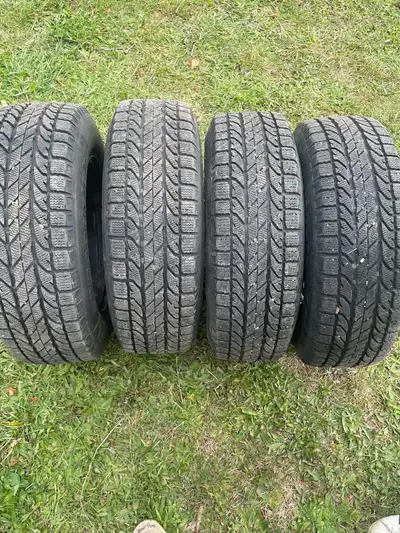 Good set of winter tires/rims. BFGoodrich Winter Slalom Ksi. Tread remaining is approx 10/32nds on a...
