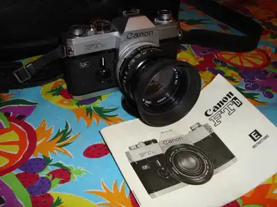 CANON FTb QL 35mm Film Camera Users manual + SLR cameras, View more