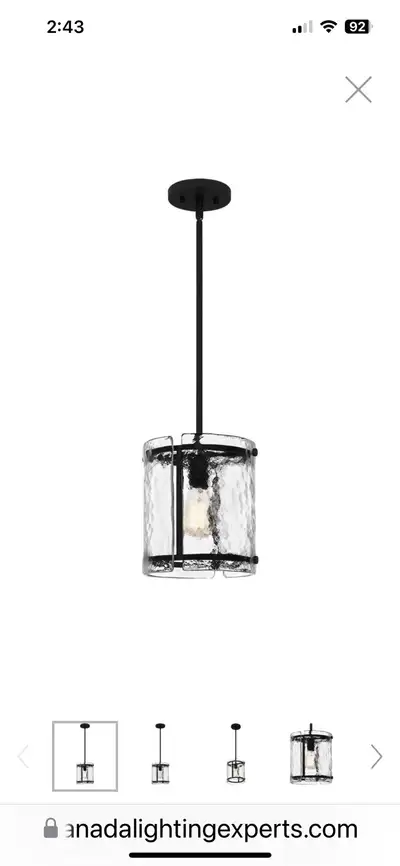 Quoizel Lighting Fortress Mini Pendant, View more