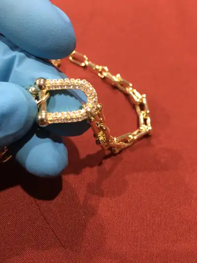 Bracelet and earrings , View more