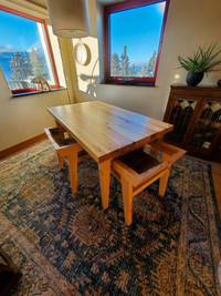 Custom built Dining Table and 4 Chairs - Driftwood Custom made