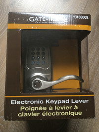 Electronic keypad lever