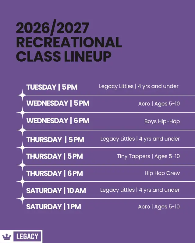 RECREATIONAL DANCE CLASSES 