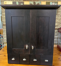 Solid wood Wall cabinet, 4 drawers bathroom/medicine/vanity/kitc
