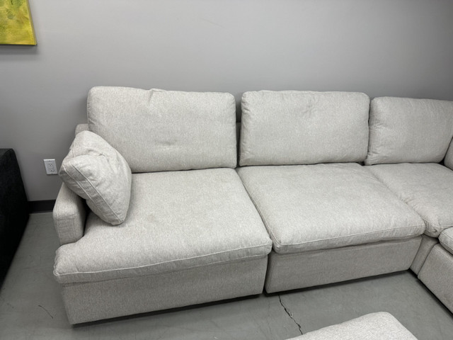 NEW IN BOX Modular Cloud Sectional in Axel Beige in Couches & Futons in Kamloops - Image 3