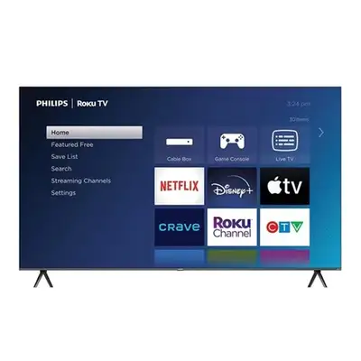 Philips 85" 4K Ultra HD (2160p) Roku Smart TV, HDR10 (85PUL6), View more