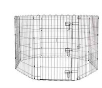 Amazon Basics Foldable Metal Pet Dog Exercise Fence Pen 60x60x36